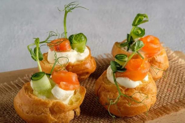 Профитроли с Сёмгой