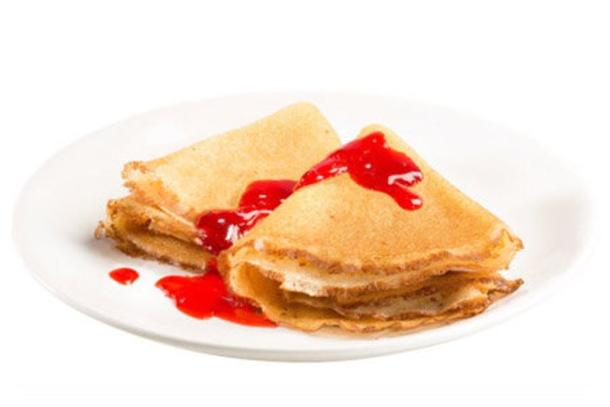 Блин с клубничным вареньем Блин с клубничным вареньем
