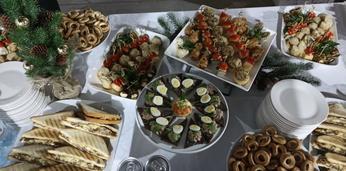 Фуршетное меню с горячими закусками на 35 персон