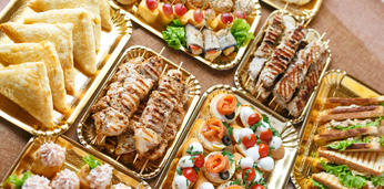 Фуршетное меню с горячими закусками на 20-25 персон